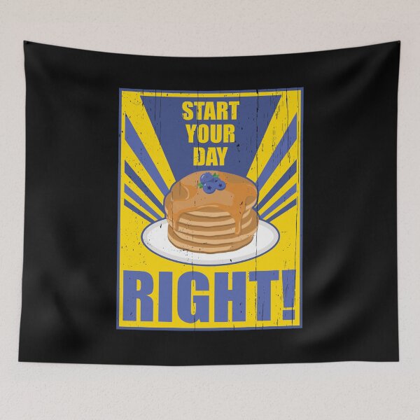Item preview, Blueberry Pancakes: Start your day right! designed and sold by Happy Puppy Print On Demand.