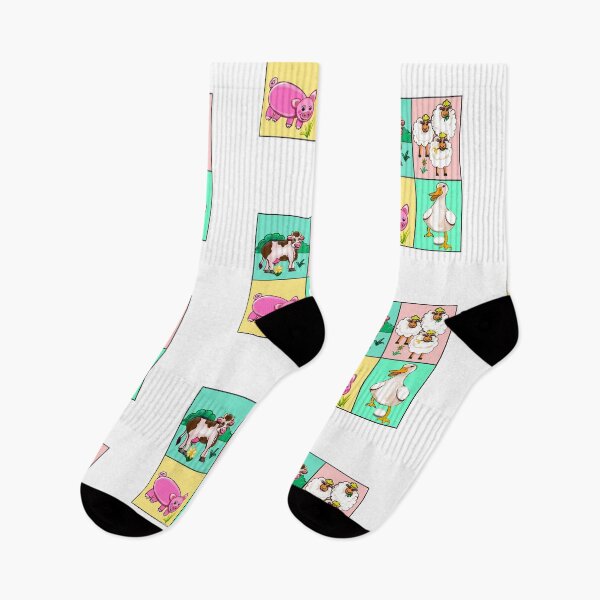Item preview, Farm animals - Old Macdonald had a farm squares..and on that farm he had a dog, cow, duck, sheep designed and sold by Artonmytee.