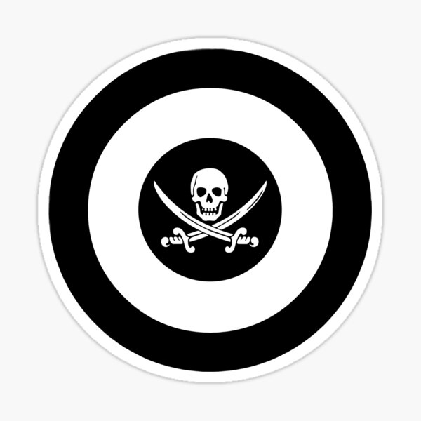 Jolly Roger Trooper Flag Vinyl Decal Sticker Skull Crossbones Star Storm Wars