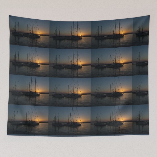 Item preview, Sicilian Sunset at the Syracuse Harbour  designed and sold by Georgia Mizuleva.