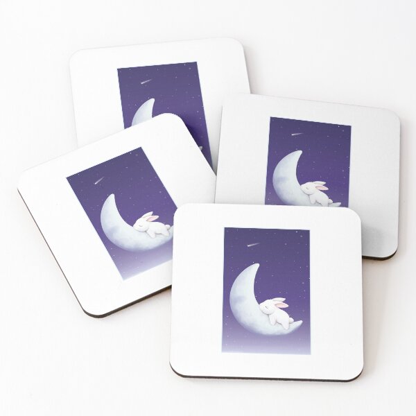 Item preview, Magical sleeping rabbit moon designed and sold by OriGifts.