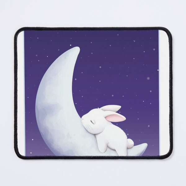 Item preview, Magical sleeping rabbit moon designed and sold by OriGifts.