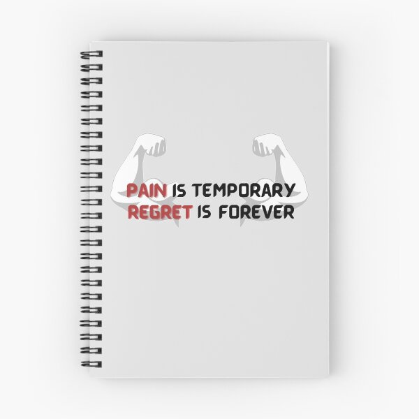 Item preview, Pain is temporary regret is forever, motivational quote for workout and study, inspirational saying, gift for men, gift for women designed and sold by Special-Art1.
