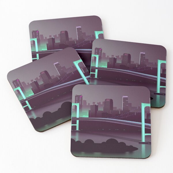 Item preview, Shining Aqua Blue Neon Bridge designed and sold by NexusArts.
