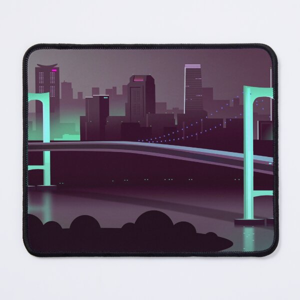 Item preview, Shining Aqua Blue Neon Bridge designed and sold by NexusArts.
