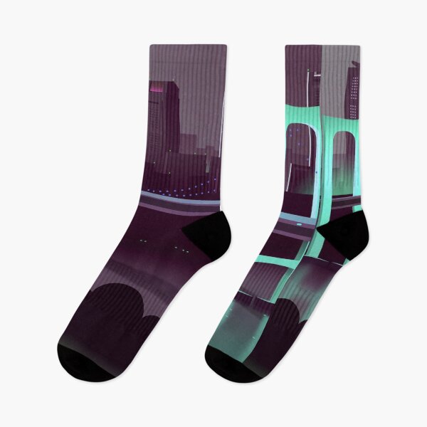 Artikelvorschau, Shining Aqua Blue Neon Bridge entworfen und verkauft von NexusArts.