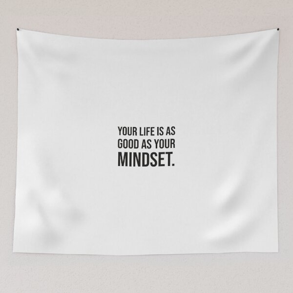 Item preview, life is as good as your mindset - black text designed and sold by mikeldabbah.
