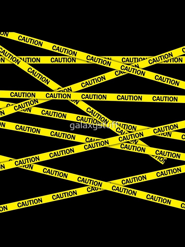 "Caution Tape" Leggings by galaxystuff Redbubble