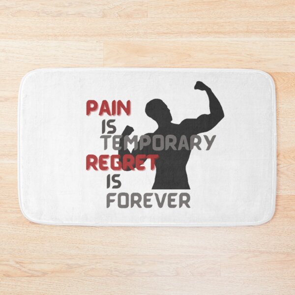 Item preview, Pain is temporary regret is forever, motivational quote for workout and study, inspirational saying, gift for men, gift for women designed and sold by Special-Art1.