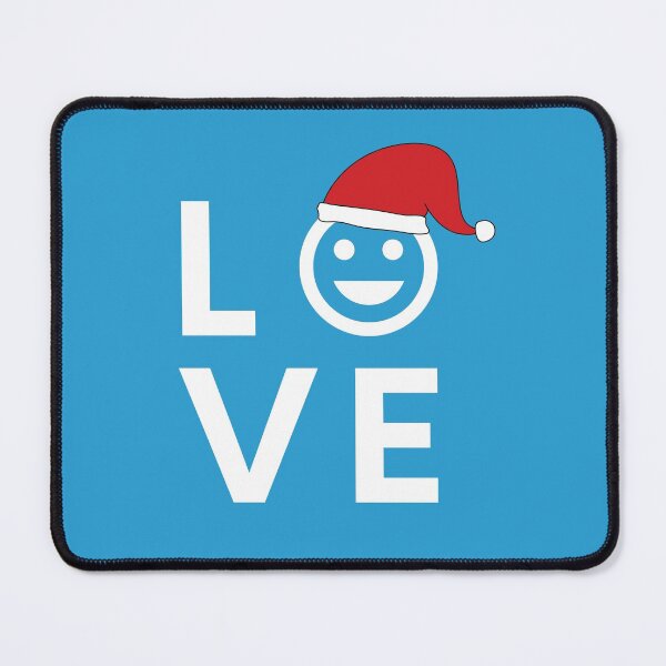 Item preview, Smiley Santa Hat in Love Text Typography designed and sold by RKMR.