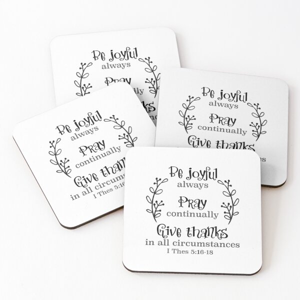 Item preview, Christian Design - Joyful, Pray, Thankful - 1 Thessalonians  5 designed and sold by simplydesignart.