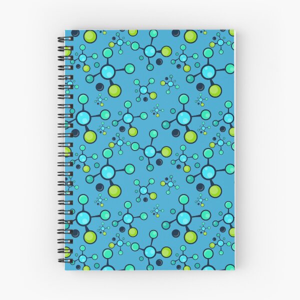 Item preview, Blue green molecules science pattern designed and sold by MoPaws.