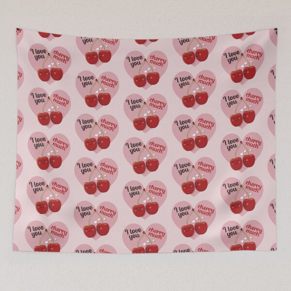 Item preview, I Love You Cherry Much - Valentine's Cherries designed and sold by VicEllisArt.