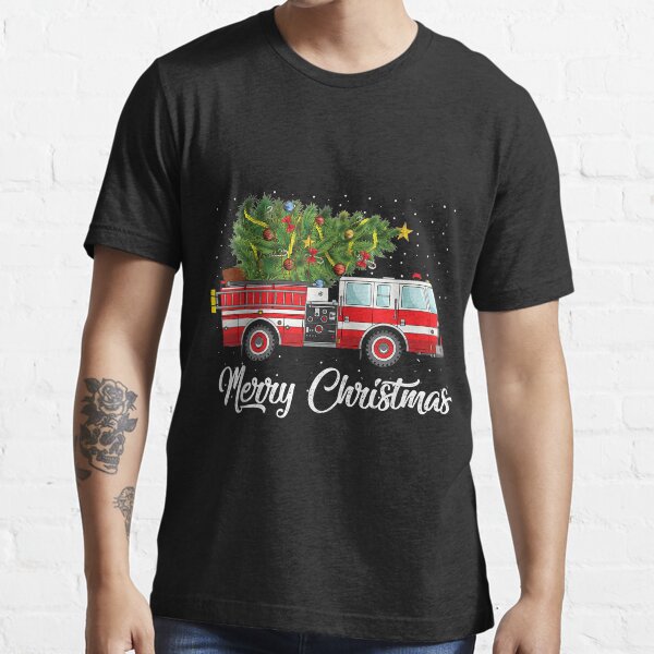 christmas shirt with truck and tree