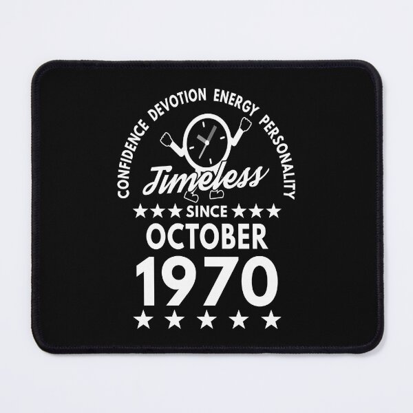 Item preview, October Birthday Timeless Person -1990 - White Text designed and sold by MoonsmileProd.