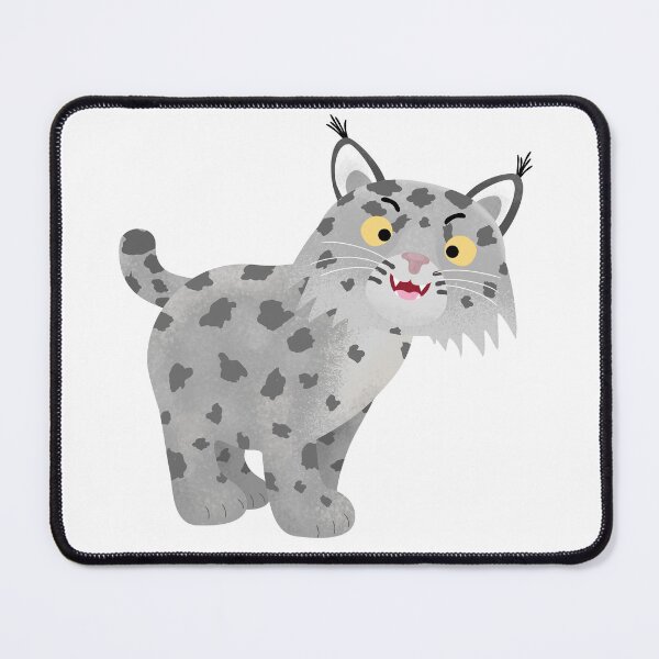 Item preview, Cute mean bobcat lynx cartoon designed and sold by FrogFactory.