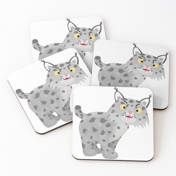 Item preview, Cute mean bobcat lynx cartoon designed and sold by FrogFactory.