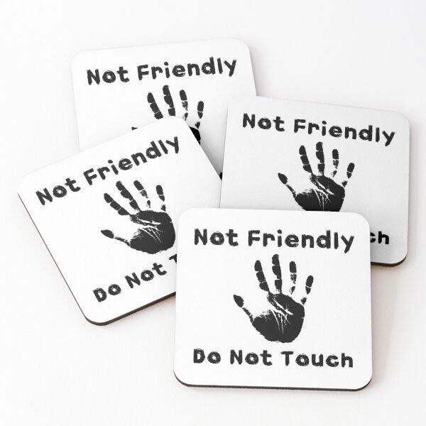 Item preview, HNsp Not Friendly Do Not Touch #1 designed and sold by HNature.