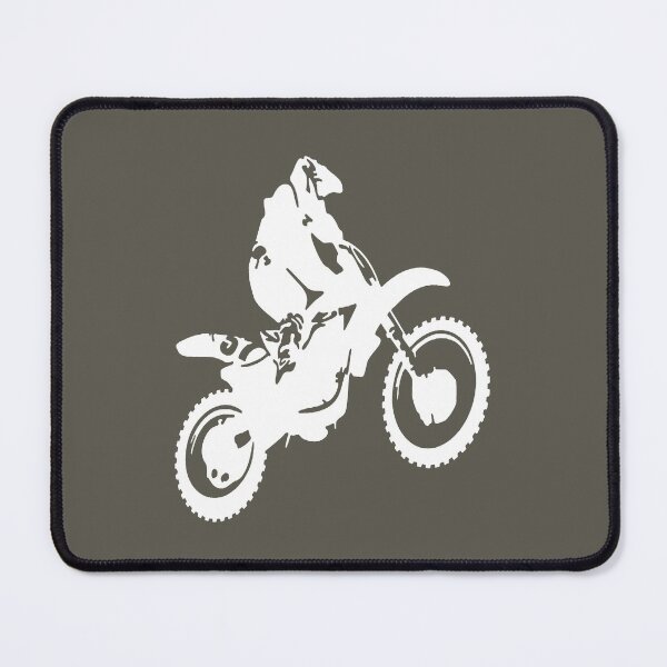Item preview, Moto X  Dirt Bike Monotone Vector Art - White designed and sold by taiche.