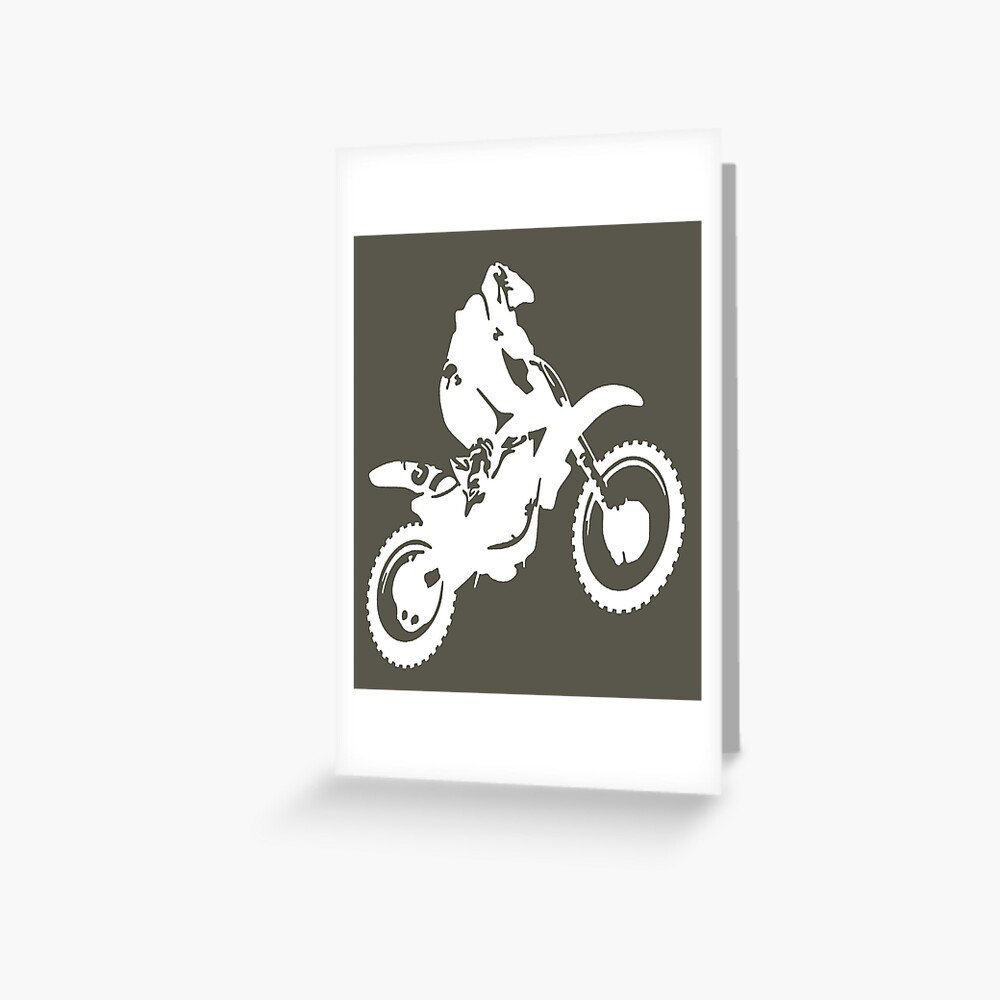 Moto X Dirt Bike Monotone Vector Art - White Kids T-Shirt for Sale by  taiche