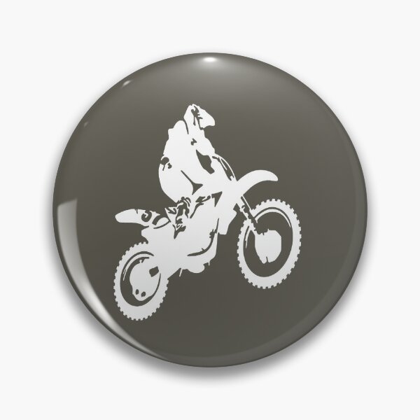 Item preview, Moto X  Dirt Bike Monotone Vector Art - White designed and sold by taiche.