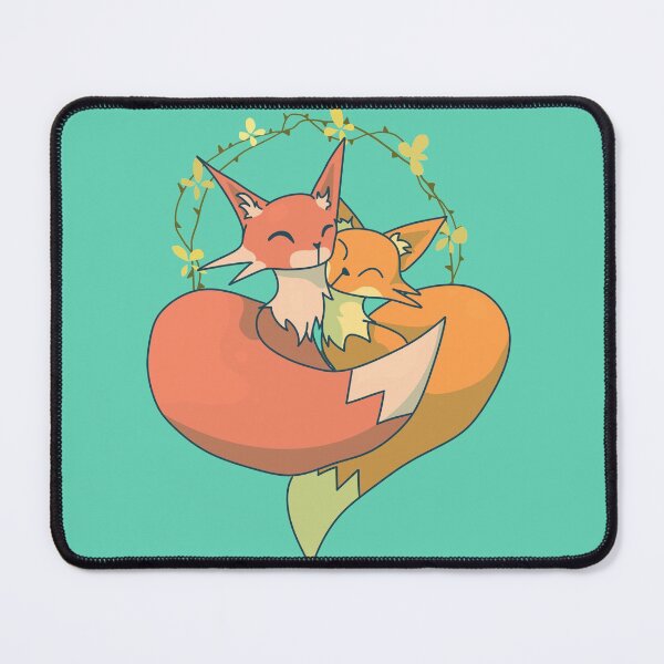 Item preview, foxes in love designed and sold by ForTheFrogWar.