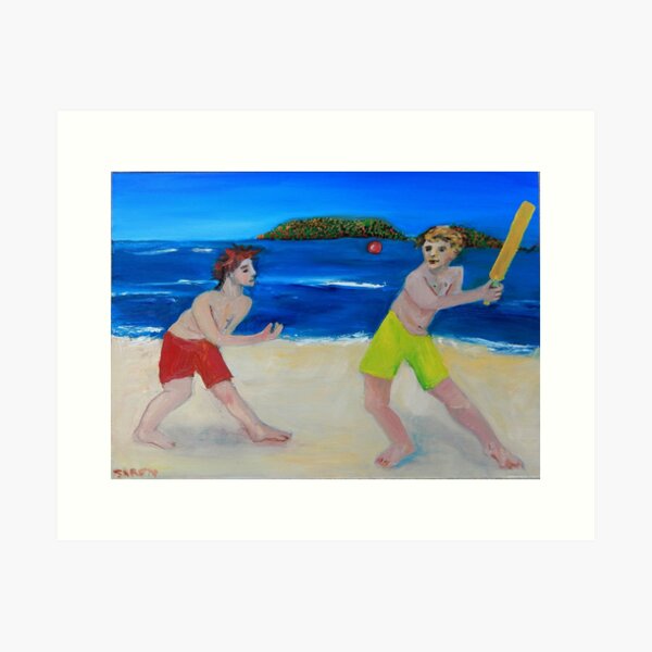 Playing Ball Art Print