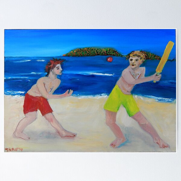 Playing Ball Poster