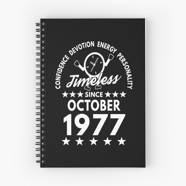 Item preview, October Birthday Timeless Person -1977 - White Text designed and sold by MoonsmileProd.