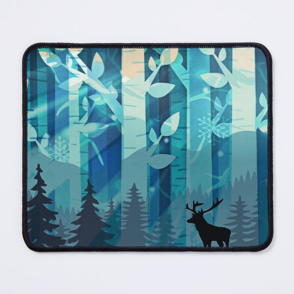 Item preview, Winter Birch Tree Forest Watercolor With Deer designed and sold by Simi2020.