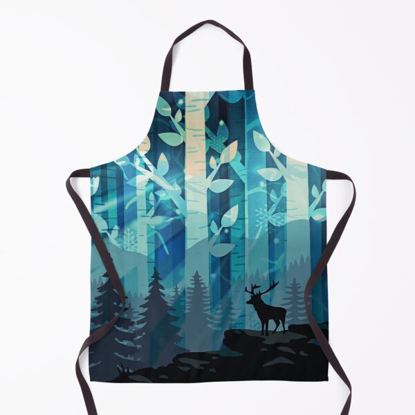 Item preview, Winter Birch Tree Forest Watercolor With Deer designed and sold by Simi2020.