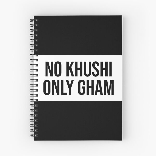 Item preview, No Khushi Only Gham Sarcastic designed and sold by Sour Soul.