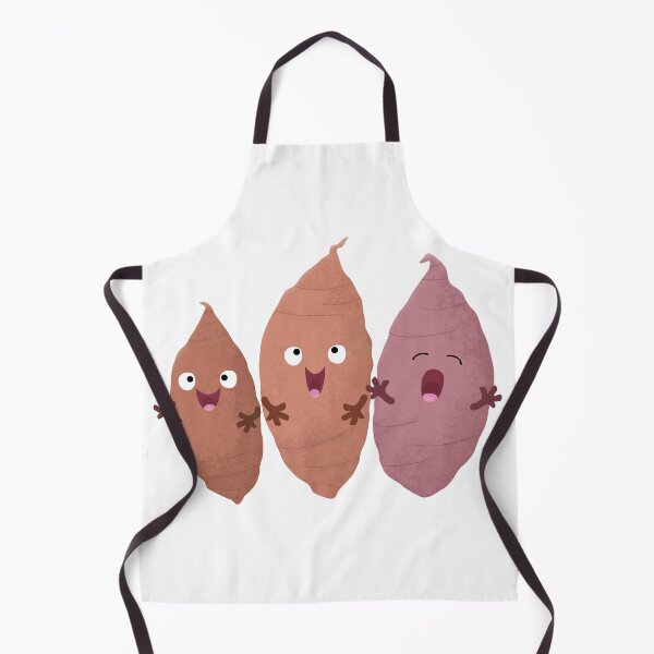 Item preview, Cute singing sweet potatoes trio cartoon designed and sold by FrogFactory.