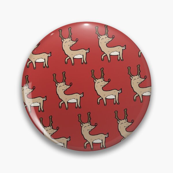 Item preview, Red Brown Reindeer Christmas Pattern designed and sold by Amine-Creation.