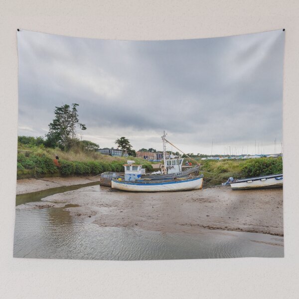 Item preview, Brancaster Staithe Fishing Boats at Low Tide designed and sold by Graham Prentice.