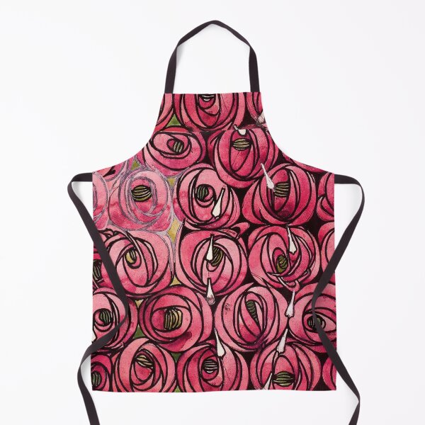 Item preview, PINK ROSES AND TEARDROPS   Art Nouveau Floral designed and sold by BulganLumini.