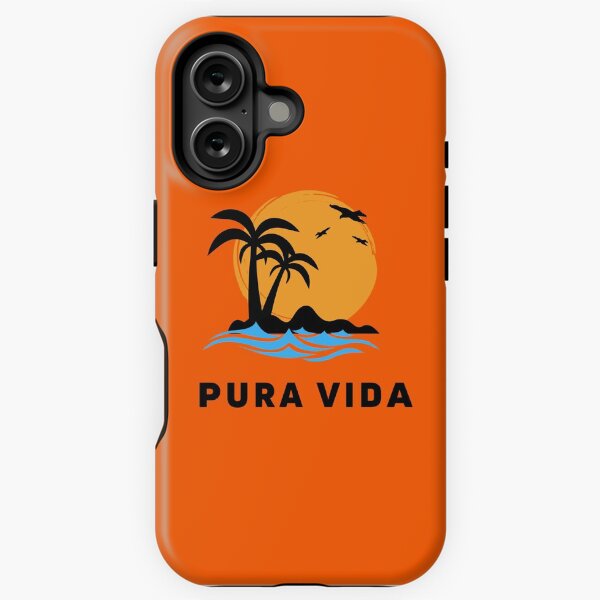 Vista previa del artículo con la obra «Pura vida», diseñado y vendido por FedoraDesign.