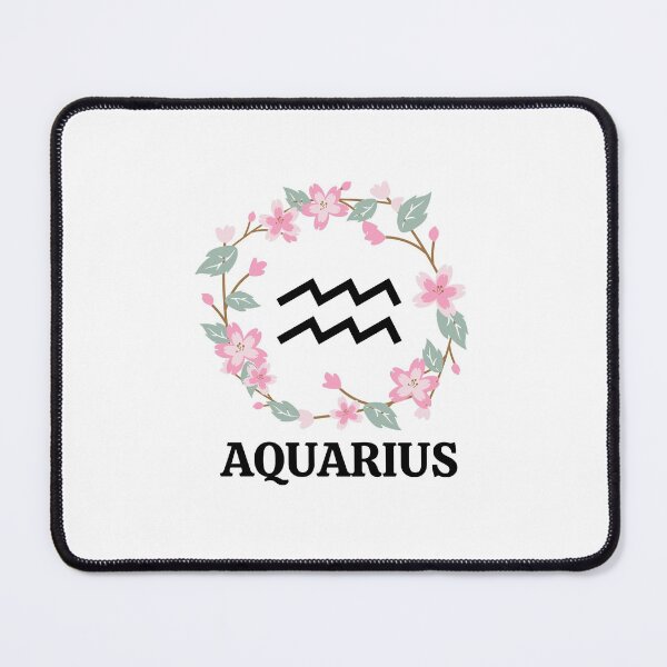 Item preview, Floral Aquarius Zodiac Design designed and sold by Hellofriendco.