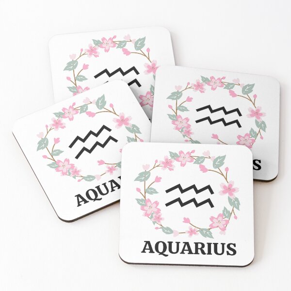 Item preview, Floral Aquarius Zodiac Design designed and sold by Hellofriendco.