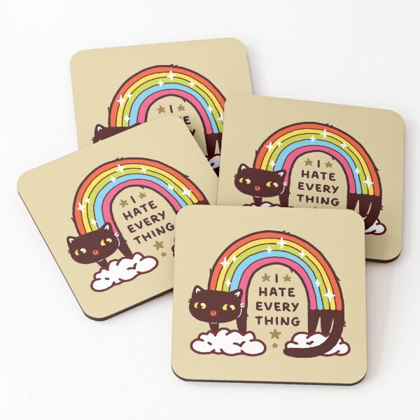 Item preview, Cute Sarcastic Rainbow Cat That Hates Everything designed and sold by LydiaLyd.