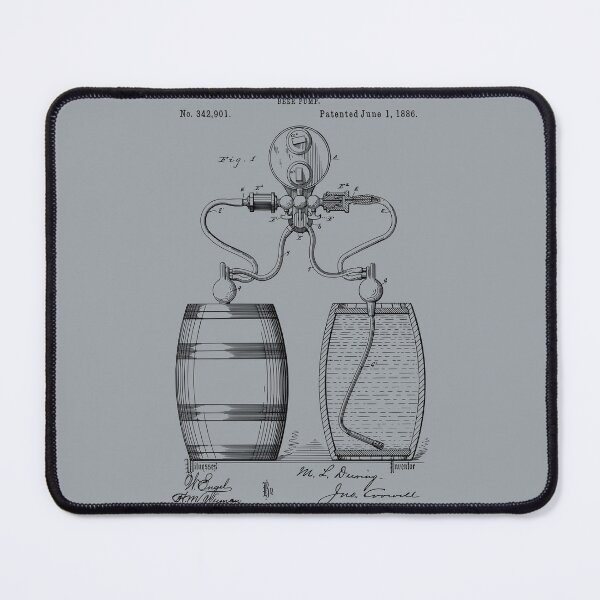 Item preview, Vintage Beer, Patent Art 1886 designed and sold by thepatentstudio.