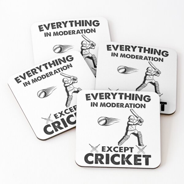 Item preview, Everything In Moderation Except Cricket designed and sold by BraaiNinjaz.