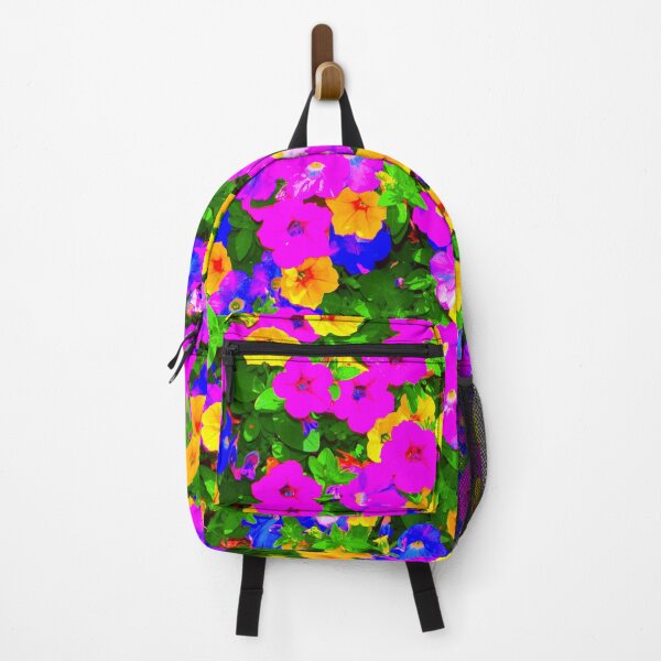 Item preview, Blooming Small Multicolored Purple, Yellow, and Blue Petunia designed and sold by IraNiva.