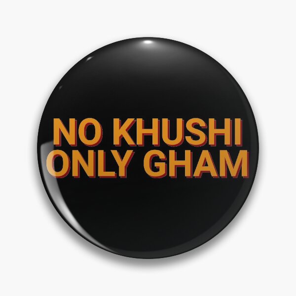 Item preview, No Khushi Only Gham Hindi designed and sold by Sour Soul.
