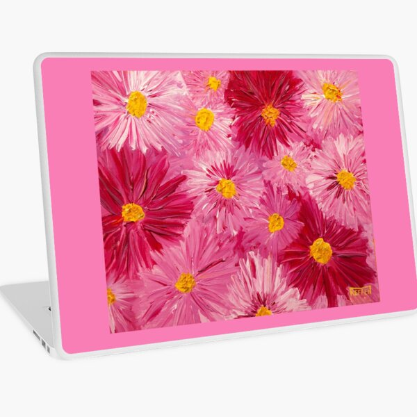 Barb Loves Pink Flowers Laptop Skin