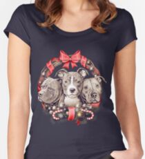 It's a Pit Bull Christmas Women's Fitted Scoop T-Shirt
