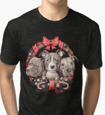 It's a Pit Bull Christmas Tri-blend T-Shirt