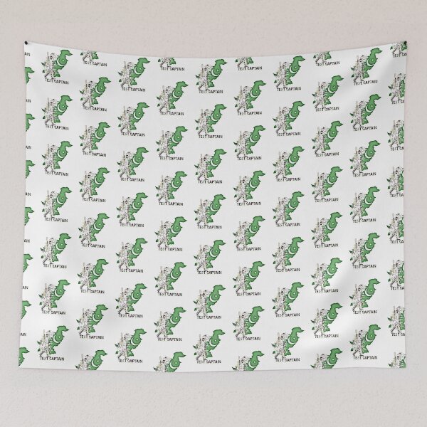 Item preview, Pakistan Cricket Test Captain Flag 7   designed and sold by BraaiNinjaz.