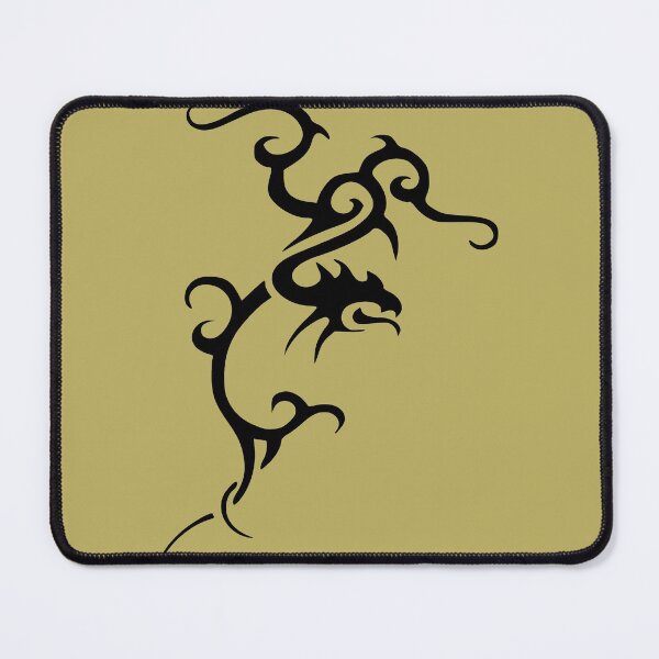 Item preview, Minimalistic Japanese Tribal Style Dragon Art in Black designed and sold by taiche.