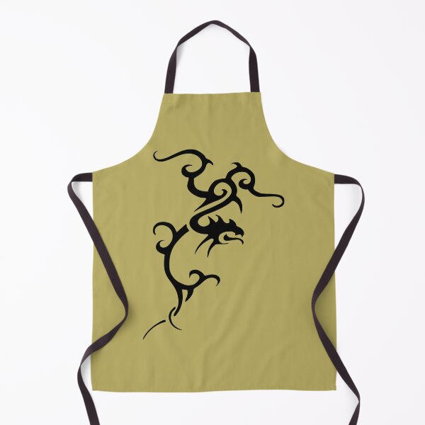 Item preview, Minimalistic Japanese Tribal Style Dragon Art in Black designed and sold by taiche.